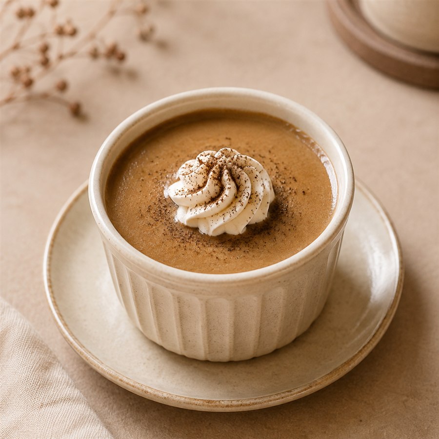 Pudín hojicha